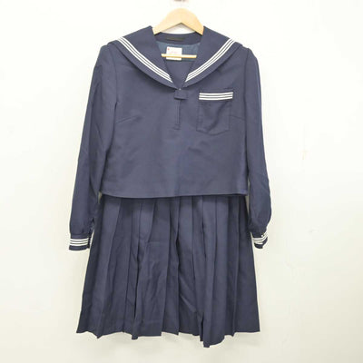 【中古】広島県 高西中学校 女子制服 2点 (セーラー服・スカート) sf081719