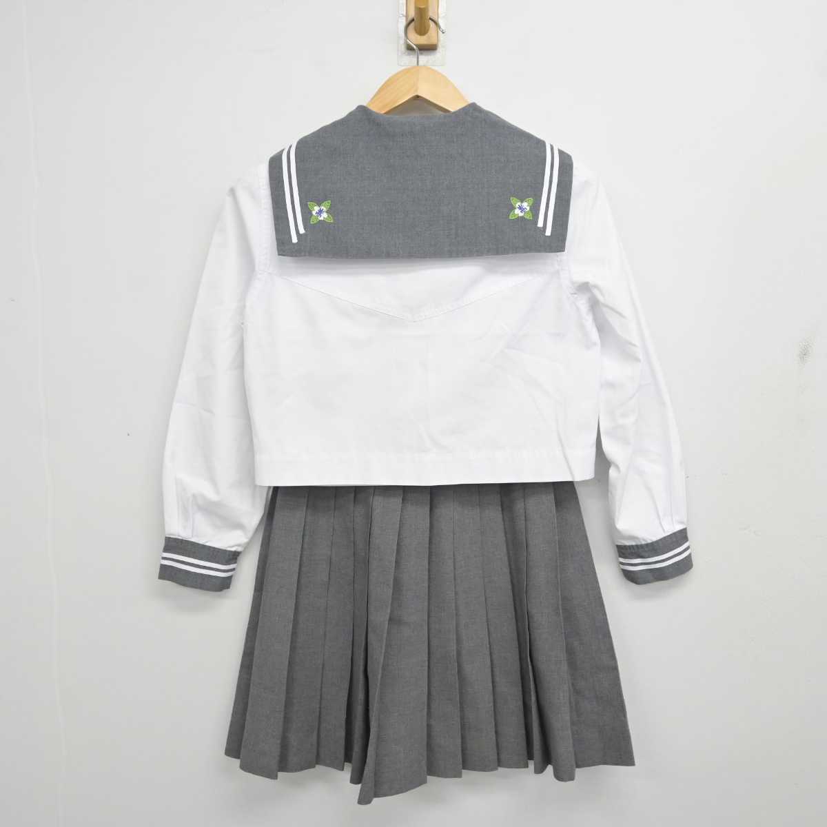 【中古】山形県 日本大学山形高等学校 女子制服 3点 (セーラー服・スカート) sf081767