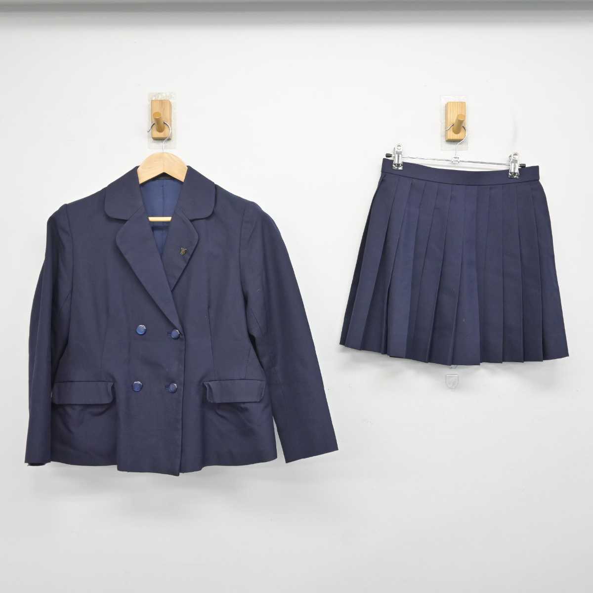 【中古】山形県 長井高等学校 女子制服 3点 (ブレザー・スカート) sf081769