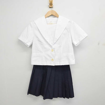 【中古】山形県 長井高等学校 女子制服 2点 (セーラー服・スカート) sf081770