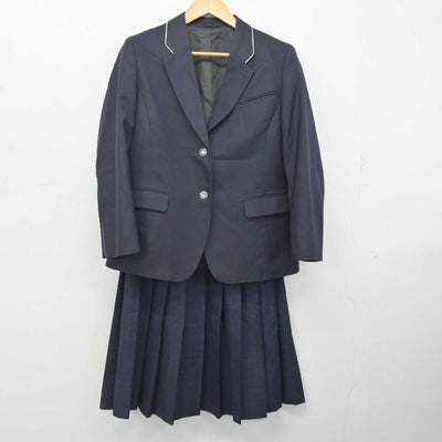 【中古】福岡県 福岡市内中学校標準服 女子制服 2点 (ブレザー・スカート) sf081776