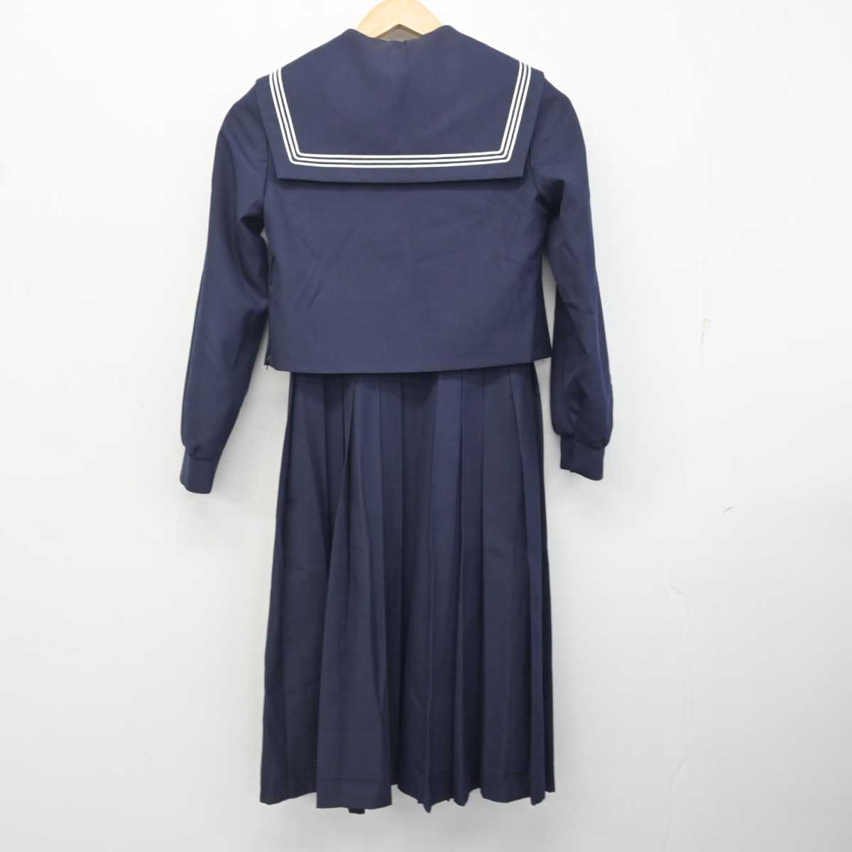 【中古】福岡県 城南中学校/旧制服 女子制服 2点 (セーラー服・ジャンパースカート) sf081778