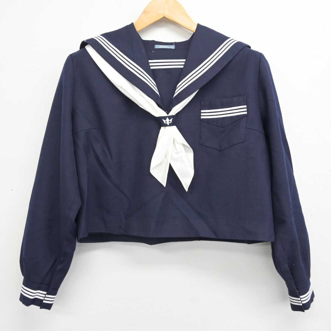 中古】兵庫県 香寺中学校 女子制服 4点 (セーラー服・スカート