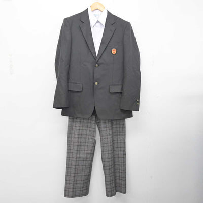 【中古】京都府 峰山高等学校 男子制服 4点 (ブレザー・シャツ・シャツ・ズボン) sf081785