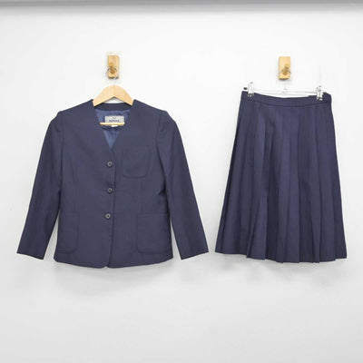 【中古】京都府 峰山中学校 女子制服 3点 (ブレザー・スカート) sf081788