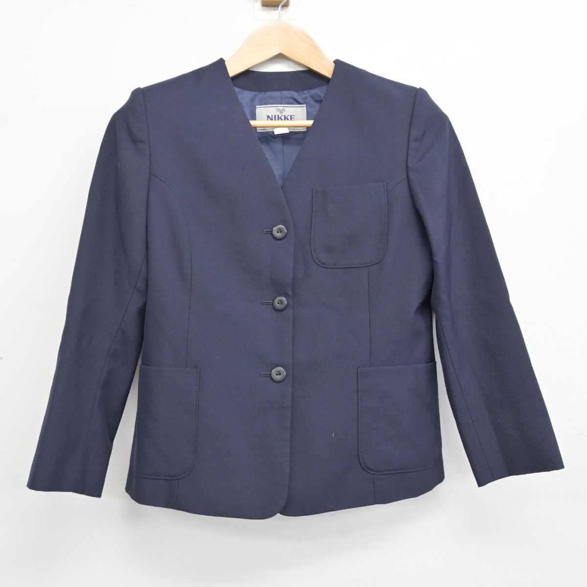 【中古】京都府 峰山中学校 女子制服 3点 (ブレザー・スカート) sf081788