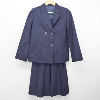 【中古】神奈川県 岡津中学校 女子制服 2点 (ブレザー・スカート) sf081792