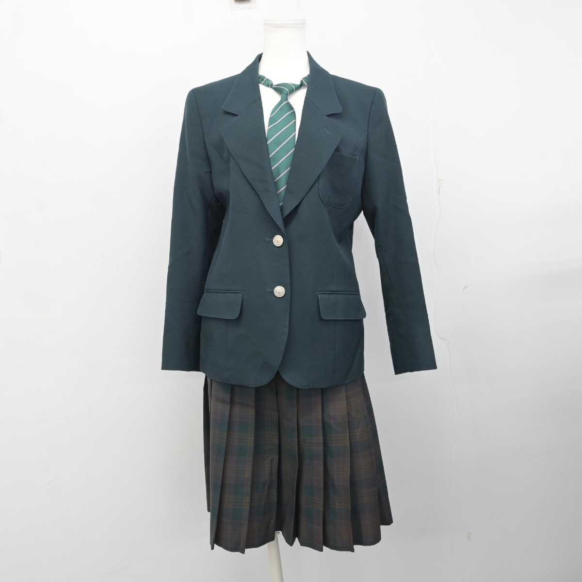 【中古】千葉県 国府台女子学院高等部/旧制服 女子制服 3点 (ブレザー・スカート) sf081796