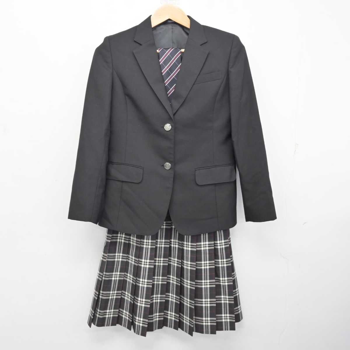 【中古】 おおぞら高等学院 女子制服 3点 (ブレザー・スカート) sf081813