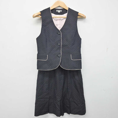 【中古】 事務服 女子制服 3点 (ブレザー・ベスト・スカート) sf081823