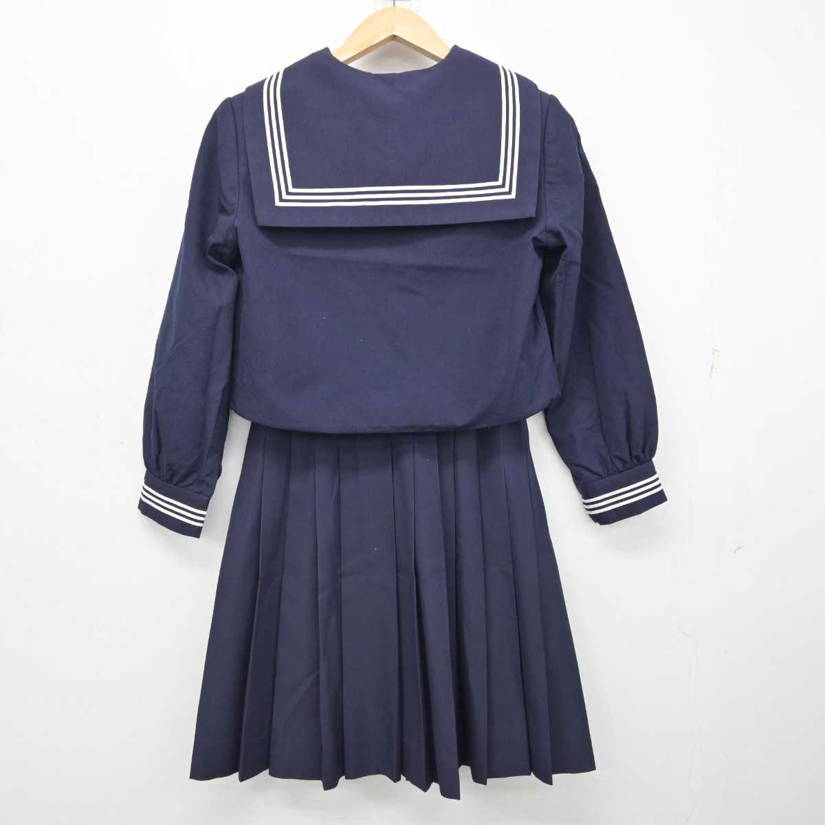 【中古】福島県 原町高等学校 女子制服 3点 (セーラー服・スカート) sf081851