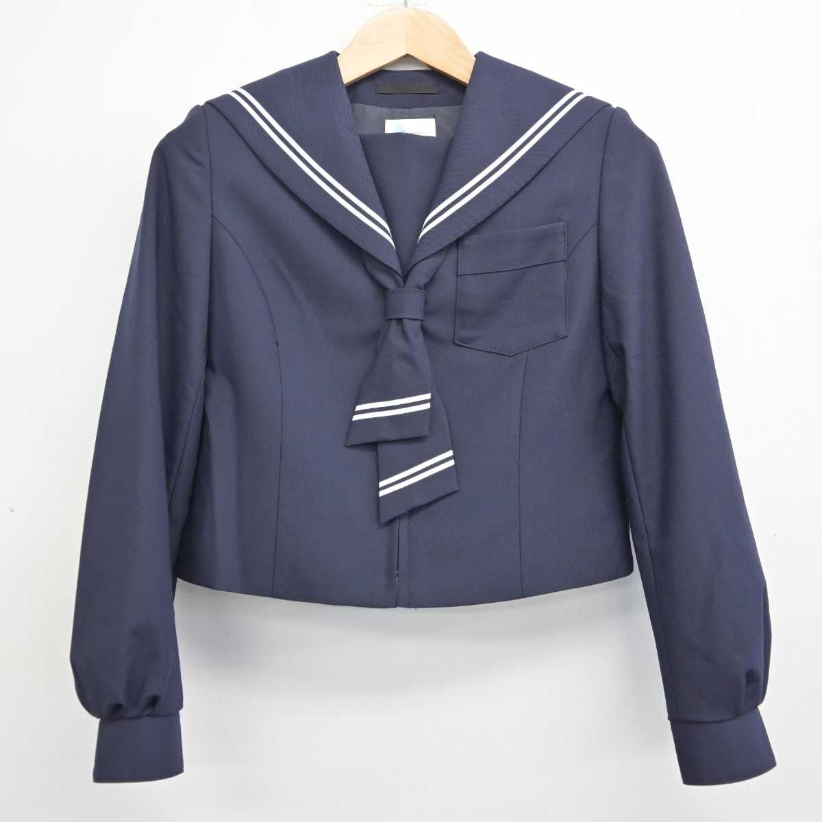 【中古】北海道 日章中学校 女子制服 3点 (セーラー服・ジャンパースカート) sf081882