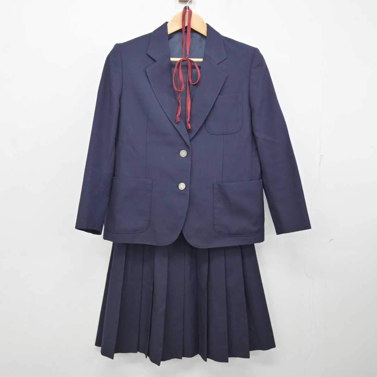 【中古】埼玉県 川島町立西中学校 女子制服 3点 (ブレザー・スカート) sf081891