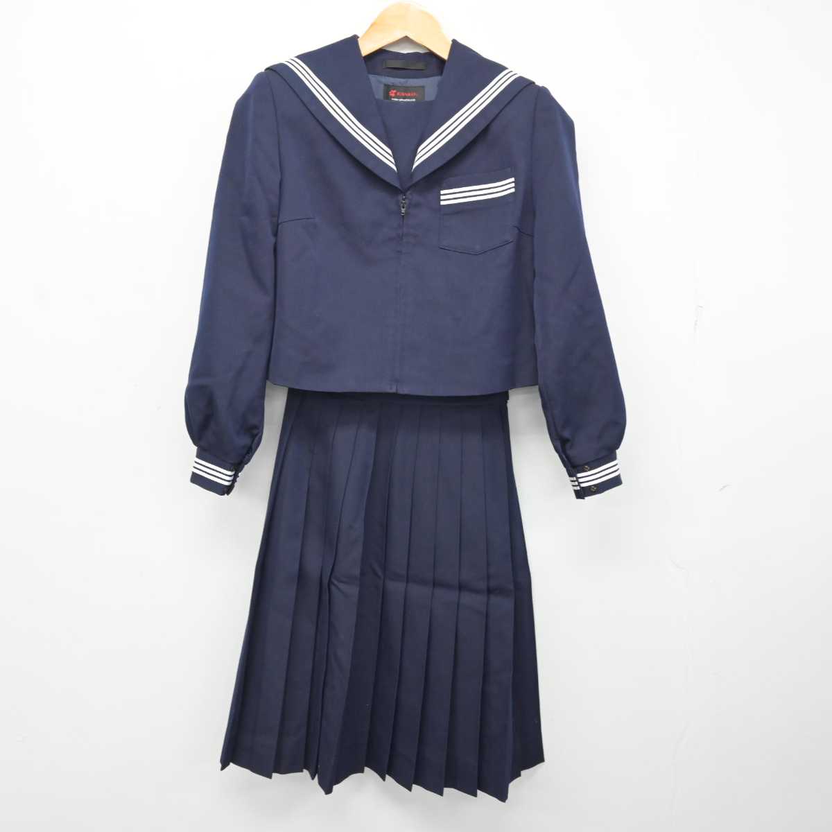 【中古】山口県 柳井高等学校 女子制服 2点 (セーラー服・スカート) sf081938