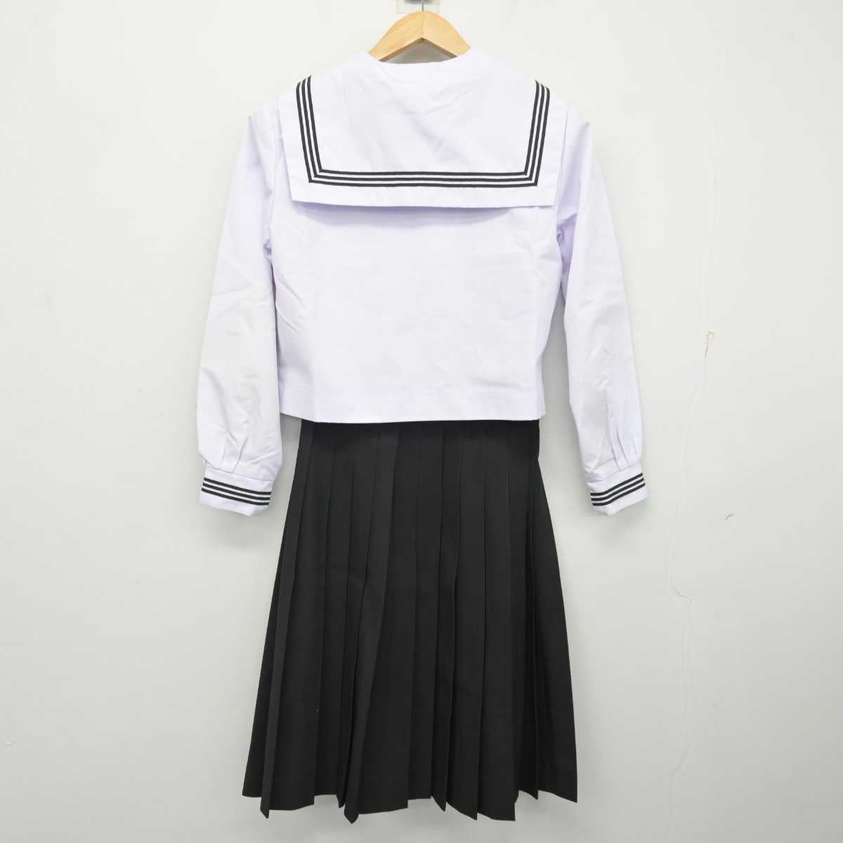 【中古】山口県 柳井高等学校 女子制服 4点 (セーラー服・スカート) sf081939