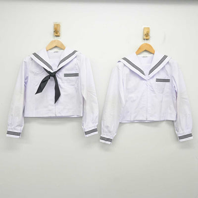 【中古】山口県 柳井高等学校 女子制服 4点 (セーラー服・スカート) sf081939