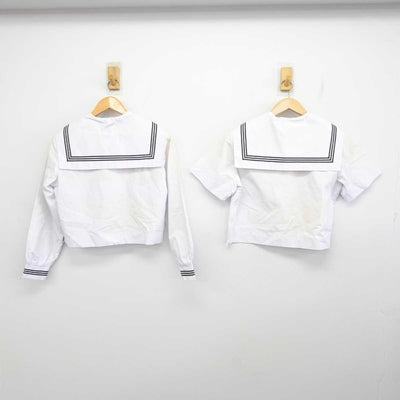 【中古】滋賀県 水口高等学校 女子制服 4点 (セーラー服・スカート) sf081945