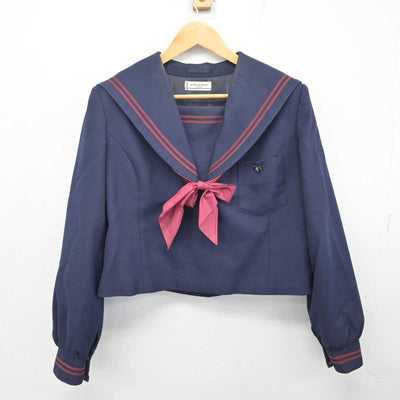 【中古】山口県 萩高等学校 女子制服 3点 (セーラー服・ジャンパースカート) sf081962