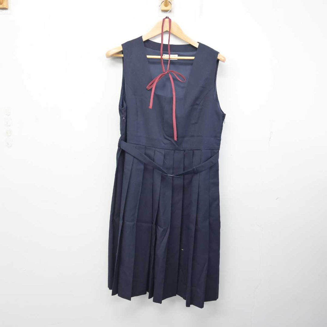 【中古】山口県 萩高等学校 女子制服 2点 (ジャンパースカート) sf081963