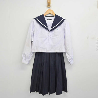 【中古】愛知県 津島北高等学校 女子制服 2点 (セーラー服・スカート) sf081982