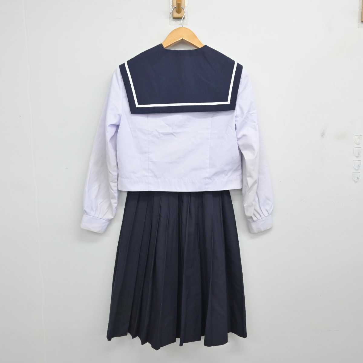 【中古】愛知県 津島北高等学校 女子制服 2点 (セーラー服・スカート) sf081982