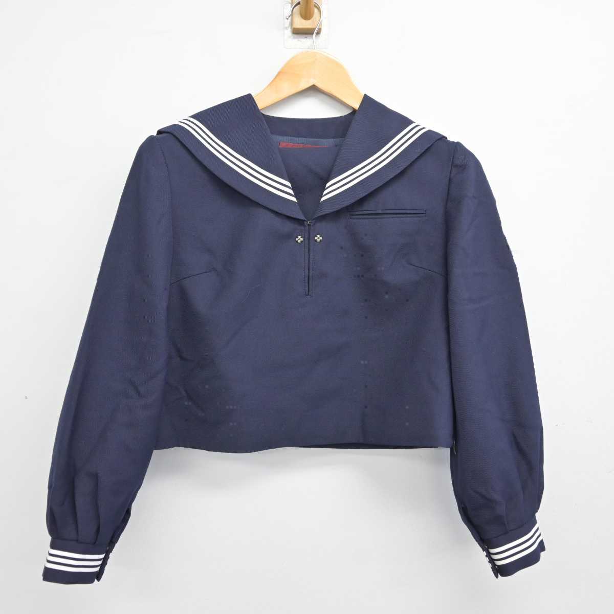 【中古】神奈川県 中沢中学校 女子制服 2点 (セーラー服・スカート) sf081989