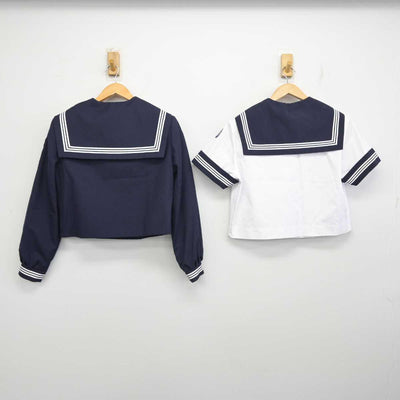 【中古】神奈川県 中沢中学校 女子制服 5点 (セーラー服・スカート) sf081991