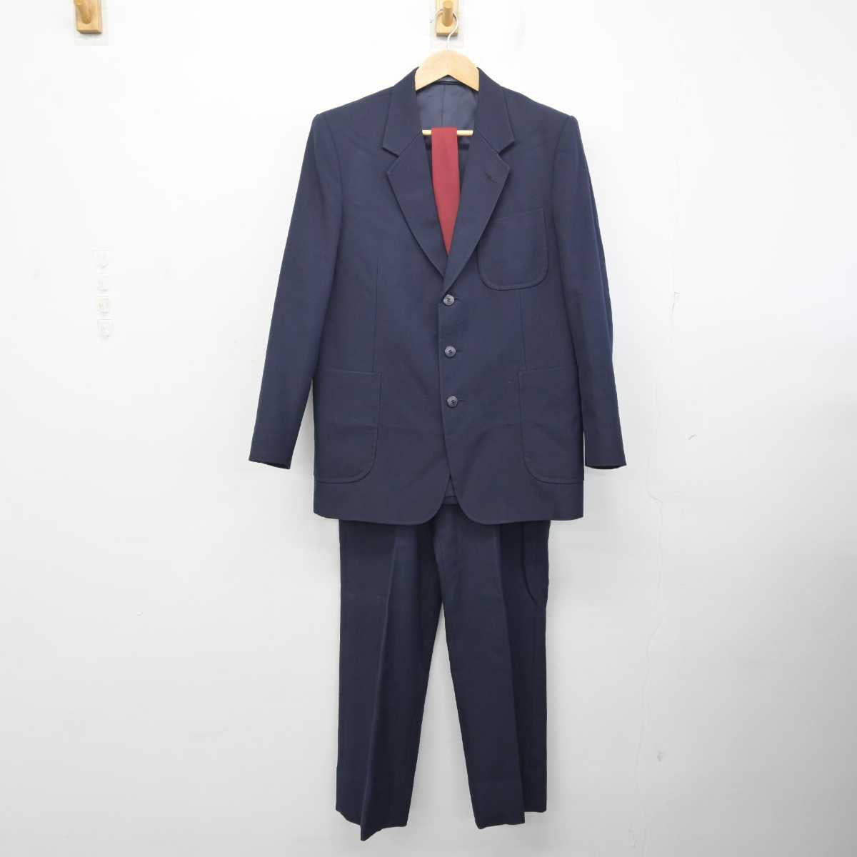 【中古】神奈川県 座間高等学校 男子制服 4点 (ブレザー・ズボン) sf081992