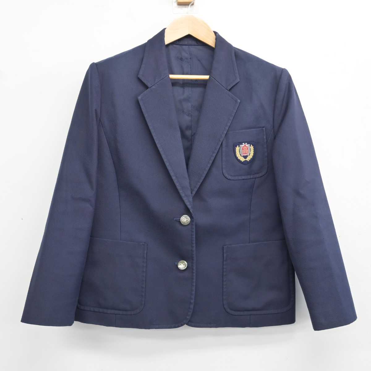 【中古】宮崎県 鵬翔高等学校 女子制服 2点 (ブレザー・スカート) sf082019