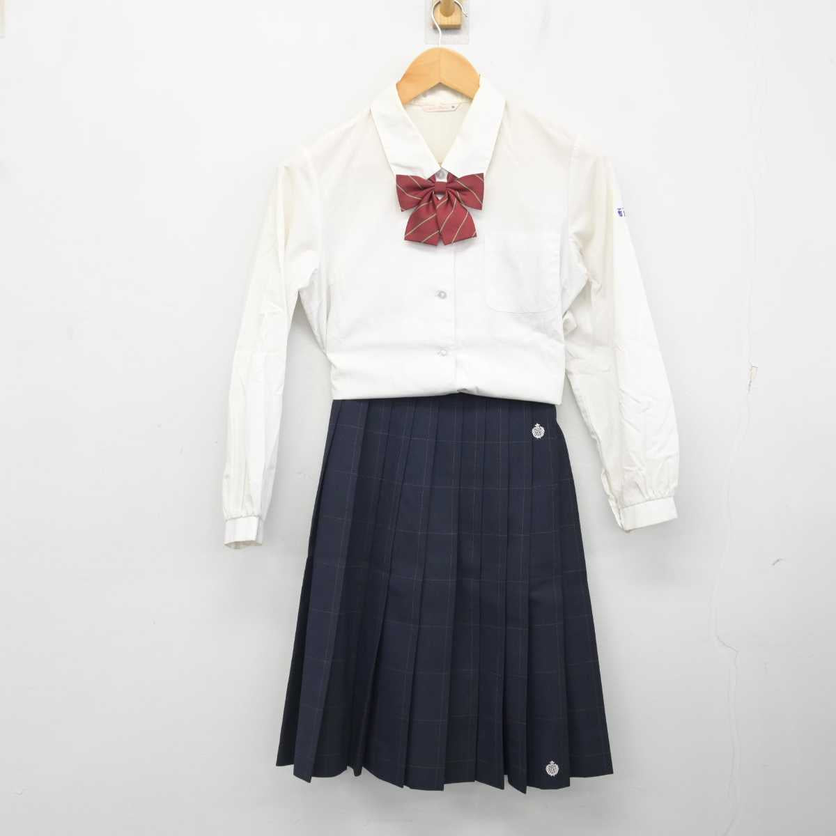 【中古】埼玉県 羽生実業高等学校 女子制服 5点 (ブレザー・シャツ・スカート) sf082058