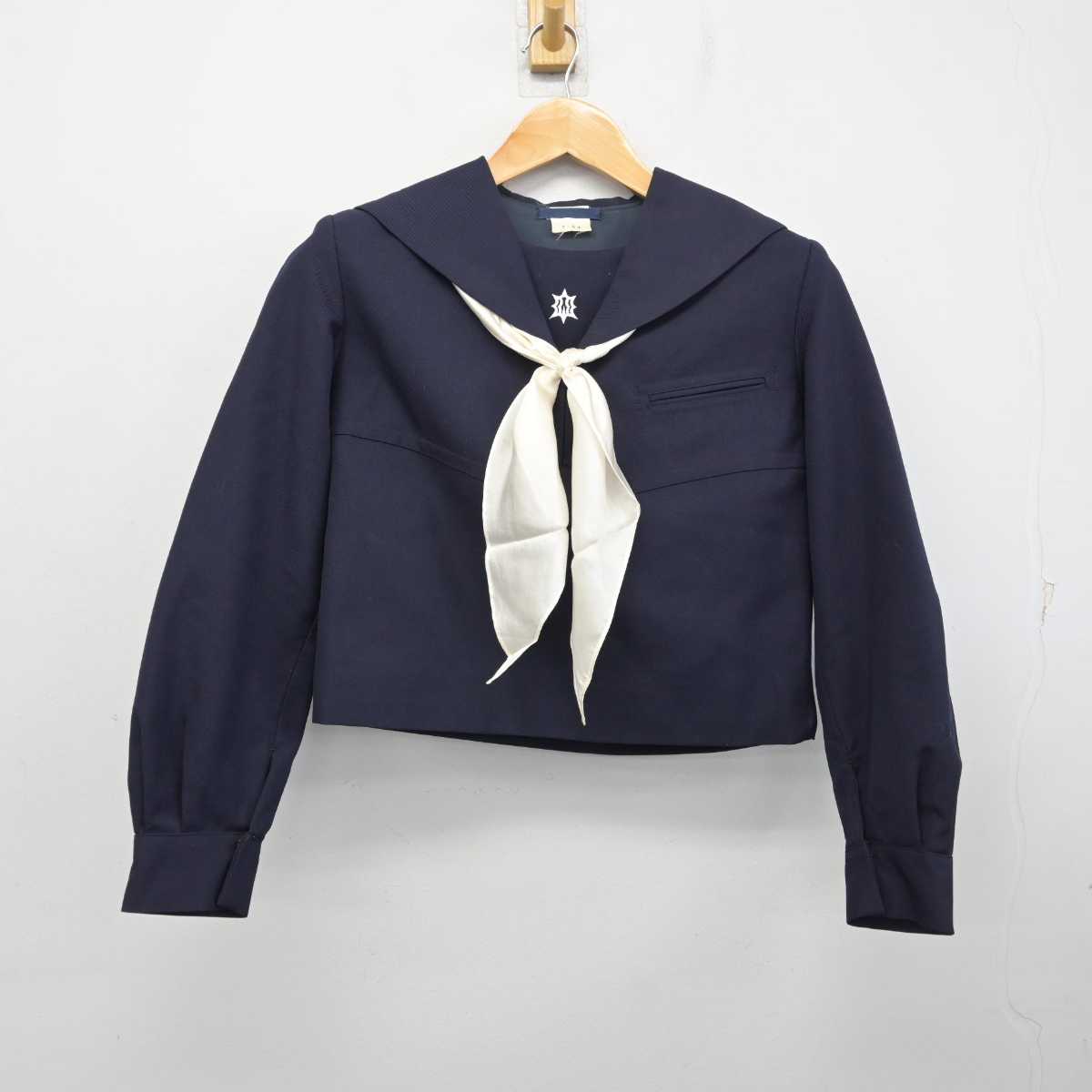 【中古】東京都 杉並高等学校 女子制服 3点 (セーラー服・スカート) sf082060