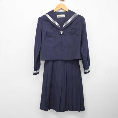 【中古】埼玉県 芝中学校 女子制服 3点 (ニット・セーラー服・スカート) sf082065