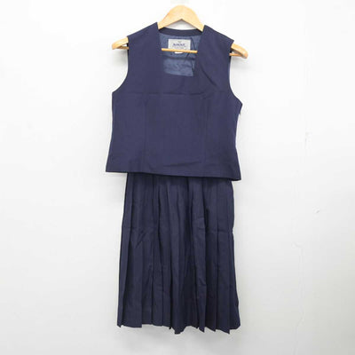 【中古】埼玉県 芝中学校 女子制服 2点 (ベスト・スカート) sf082067