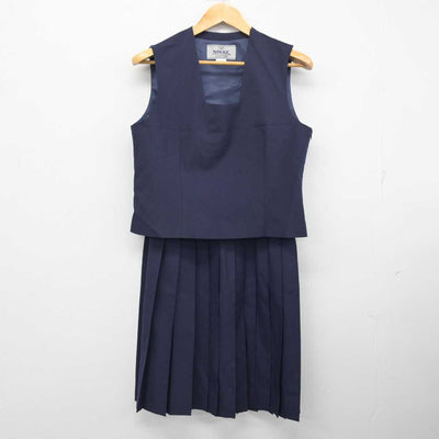 【中古】埼玉県 芝中学校 女子制服 2点 (ベスト・スカート) sf082068