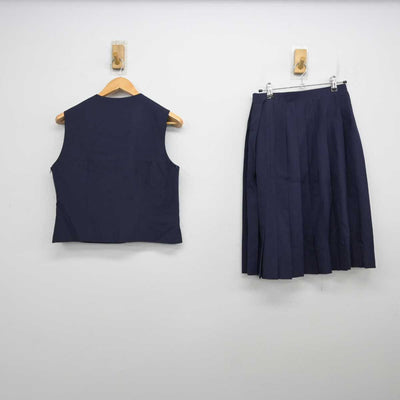 【中古】埼玉県 芝中学校 女子制服 2点 (ベスト・スカート) sf082068