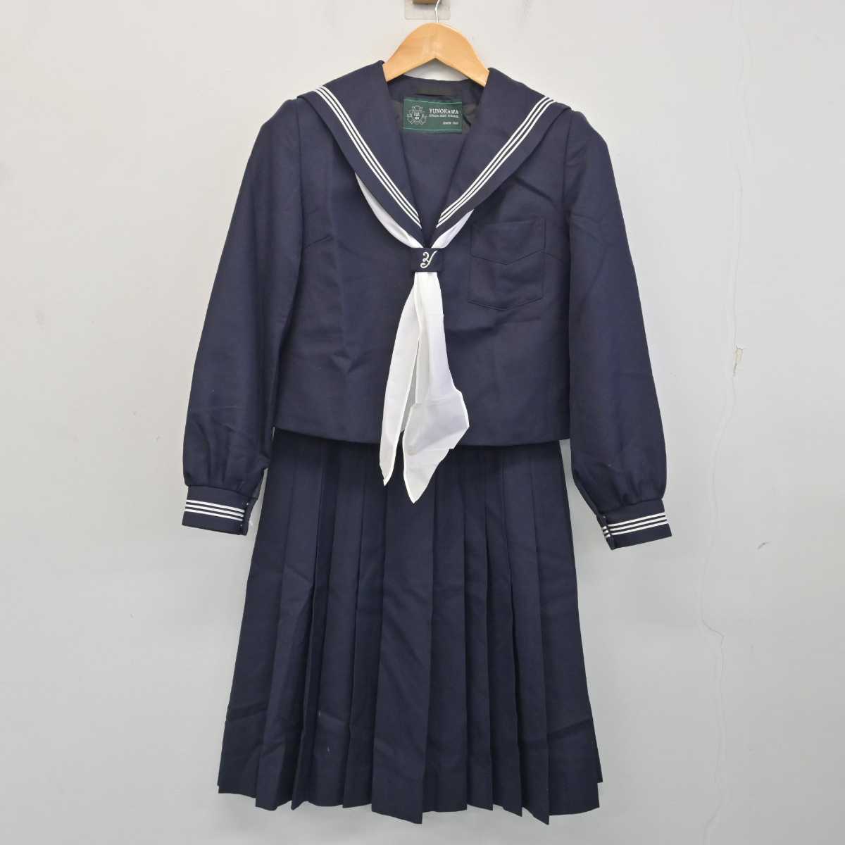 【中古】北海道 湯川中学校 女子制服 4点 (セーラー服・スカート) sf082069