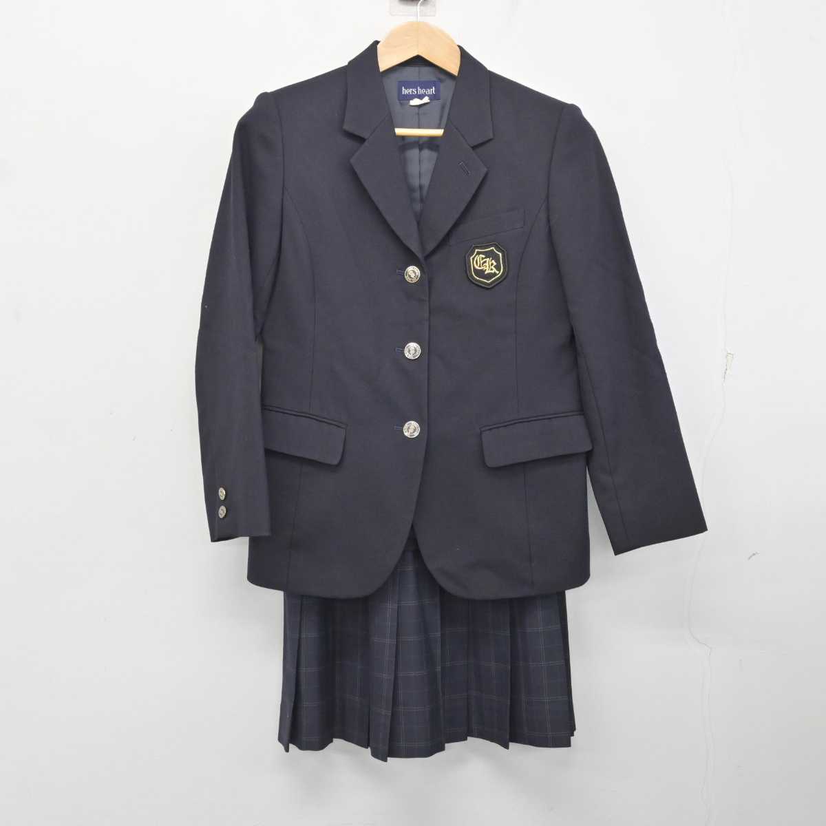 【中古】千葉県 千葉経済大学附属高等学校 女子制服 3点 (ブレザー・スカート) sf082076