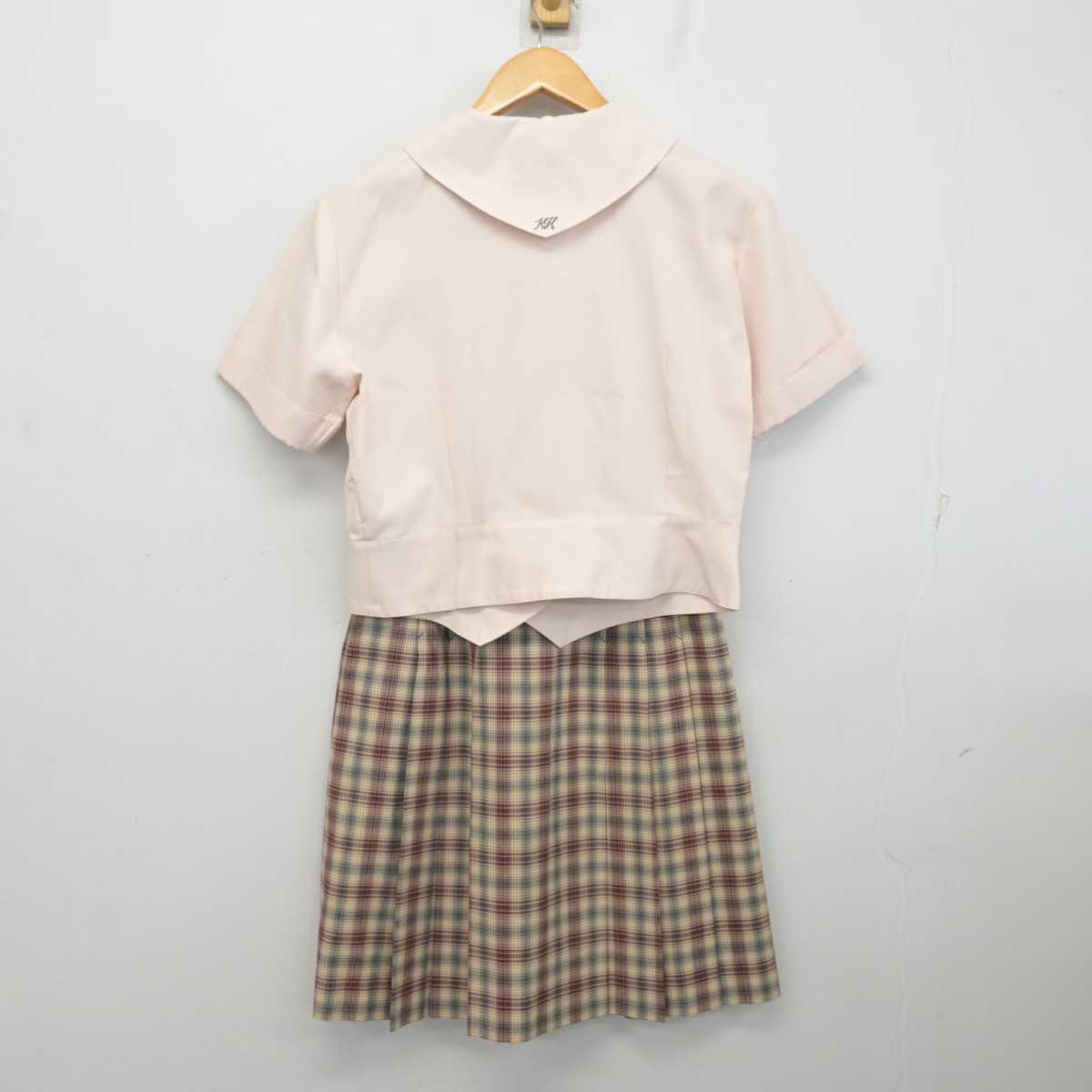 【中古】福島県 郡山高等学校 女子制服 3点 (シャツ・スカート) sf082080
