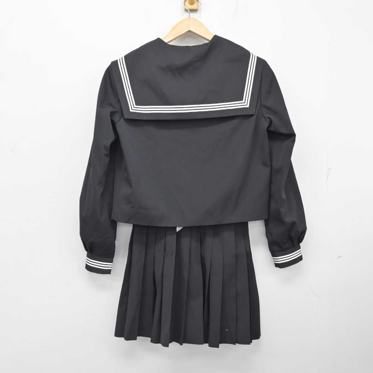 【中古】三重県 松阪市立中部中学校 女子制服 3点 (セーラー服・スカート) sf082093