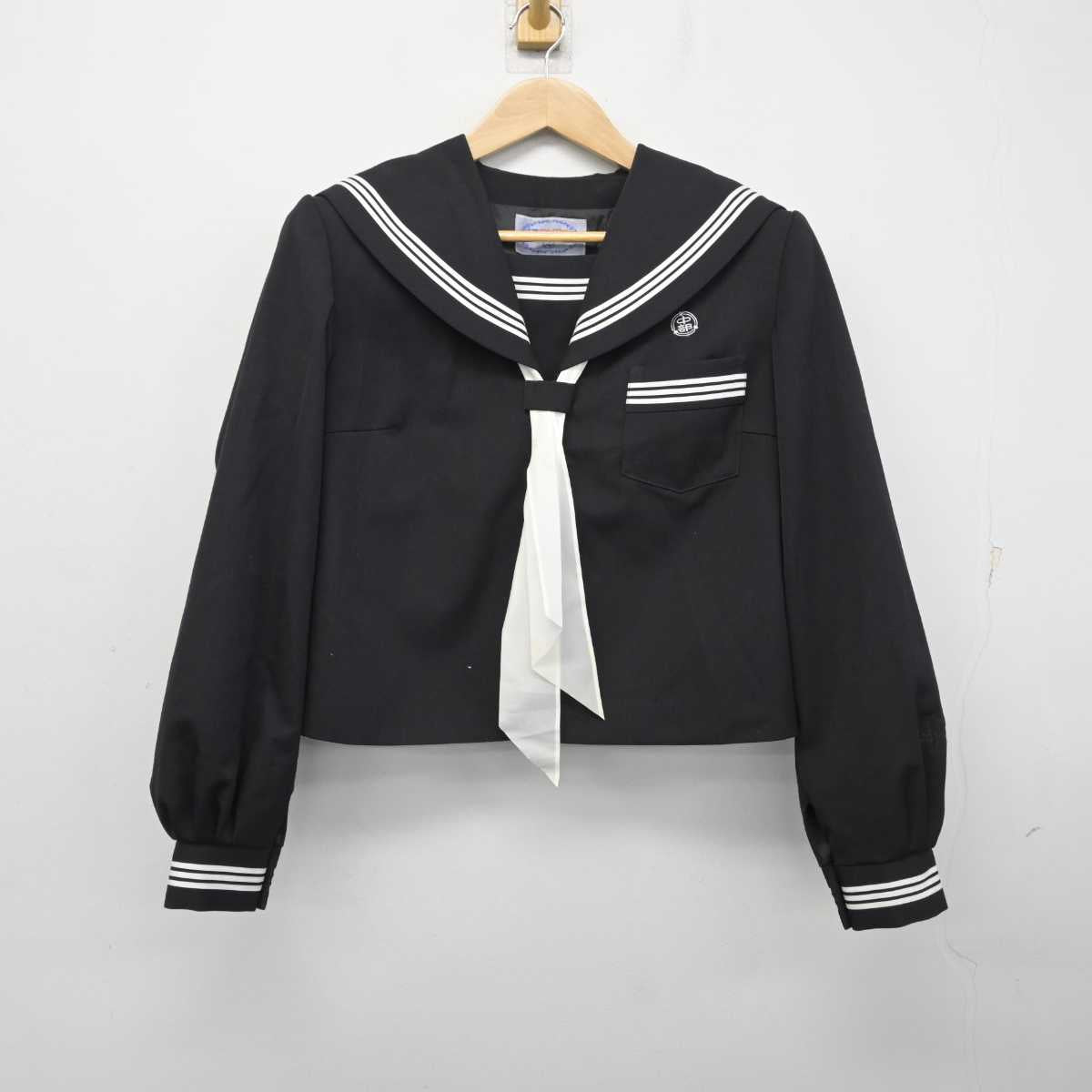 【中古】三重県 松阪市立中部中学校 女子制服 3点 (セーラー服・スカート) sf082093