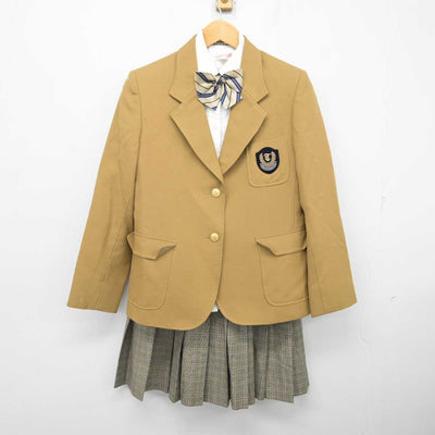 【中古】三重県 高田学苑 高田中学校・高等学校 女子制服 4点 (ブレザー・シャツ・スカート) sf082094