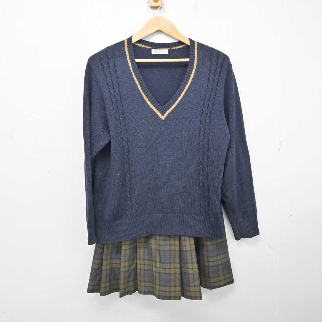 中古】三重県 高田学苑 高田中学校・高等学校 女子制服 2点 (ニット・スカート) sf082095 | 中古制服通販パレイド