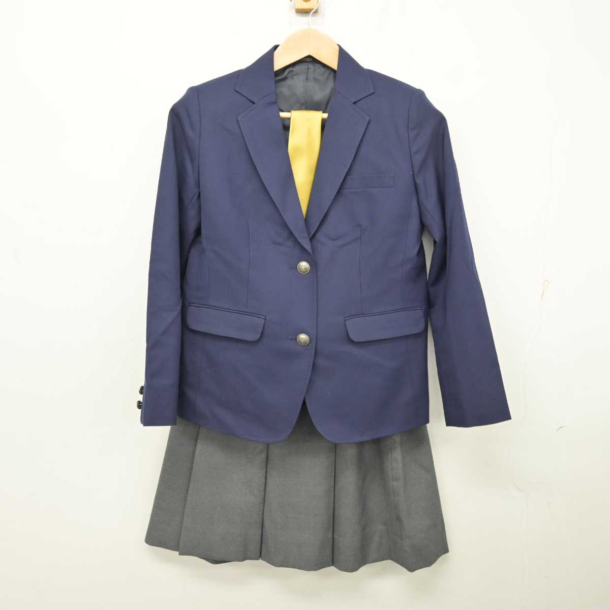 【中古】東京都  国際基督教大学高等学校 女子制服 3点 (ブレザー・スカート) sf082098