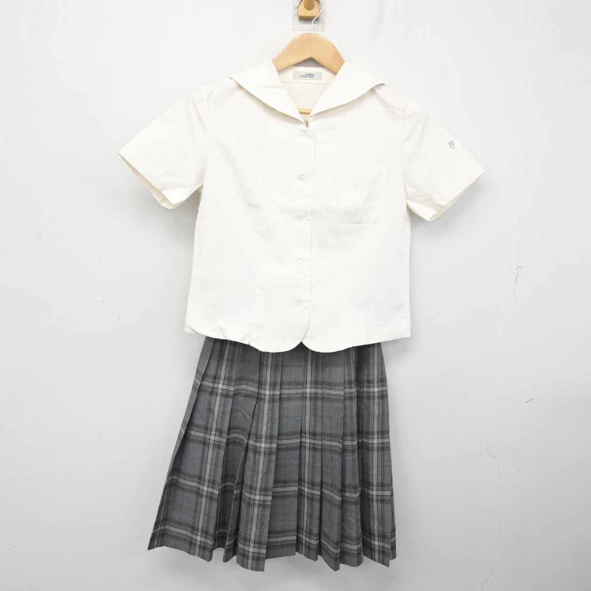 【中古】東京都 東洋女子高等学校 女子制服 3点 (セーラー服・スカート) sf082107