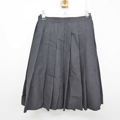 【中古】千葉県 千葉明徳中学校 女子制服 2点 (ニットベスト・スカート) sf082169
