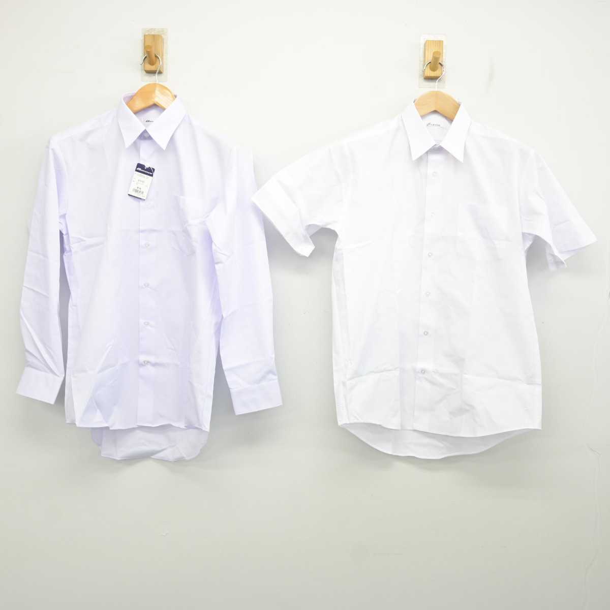 【中古】東京都 江戸川高等学校 男子制服 2点 (シャツ・シャツ) sf082180
