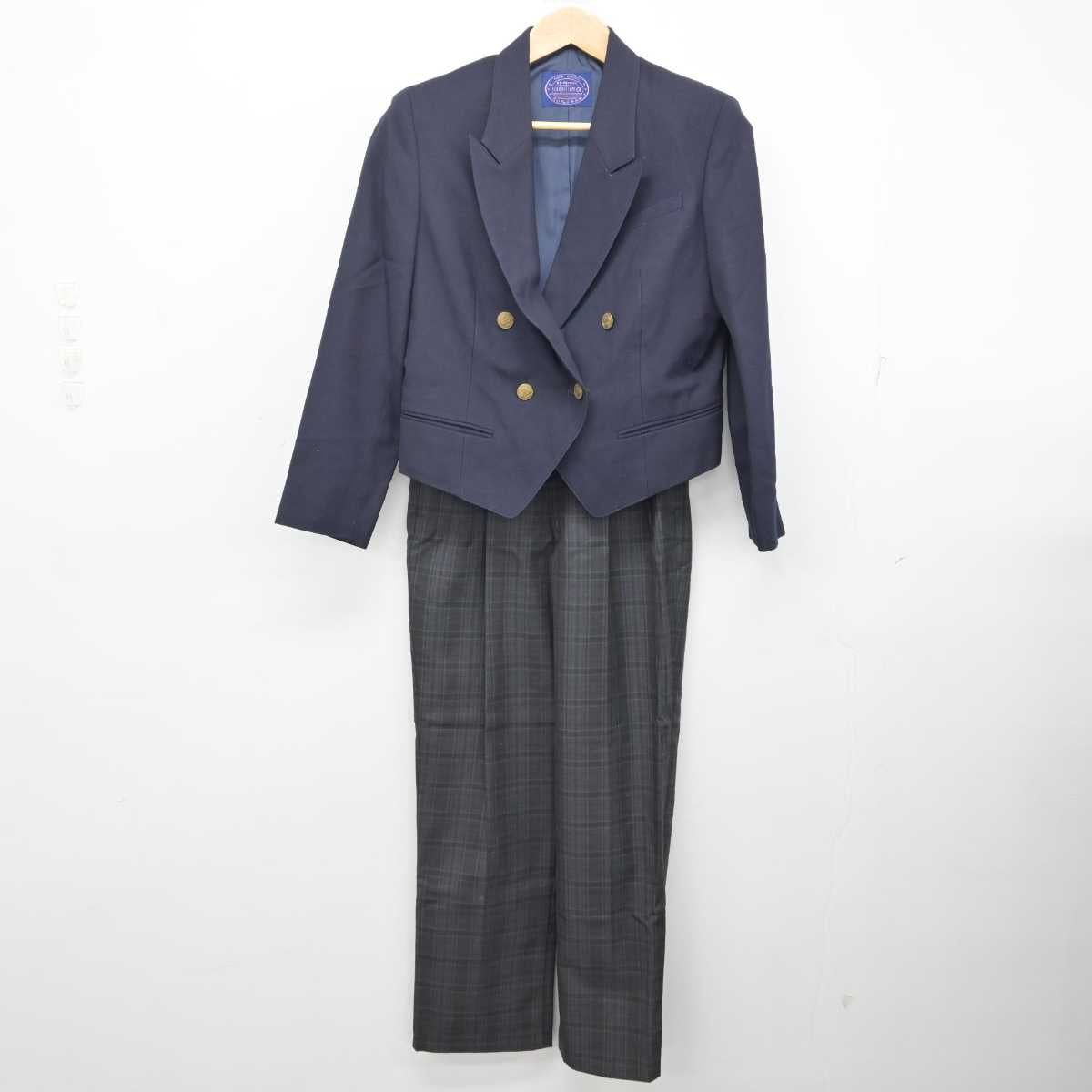 【中古】東京都 大山高等学校/旧制服 女子制服 3点 (ブレザー・スカート・ズボン) sf082200