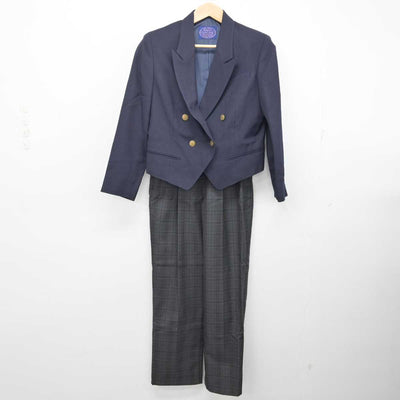 【中古】東京都 大山高等学校/旧制服 女子制服 3点 (ブレザー・スカート・ズボン) sf082200