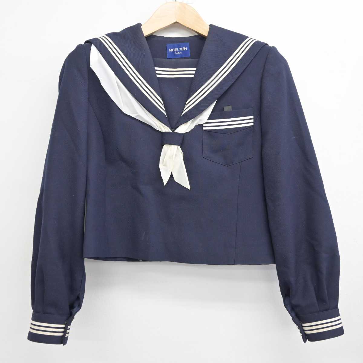 【中古】兵庫県 加西中学校 女子制服 3点 (セーラー服・スカート) sf082319