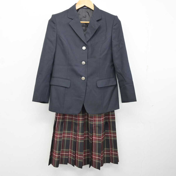中古】神奈川県 東山田中学校 女子制服 4点 (ブレザー・ニットベスト